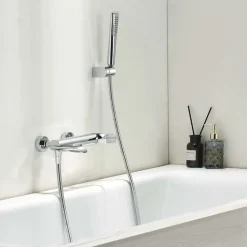 Robinet De Baignoire|Imex Mitigeur Bain/Douche Anti-Calcaire Chrome DINAMARCA BR031-4