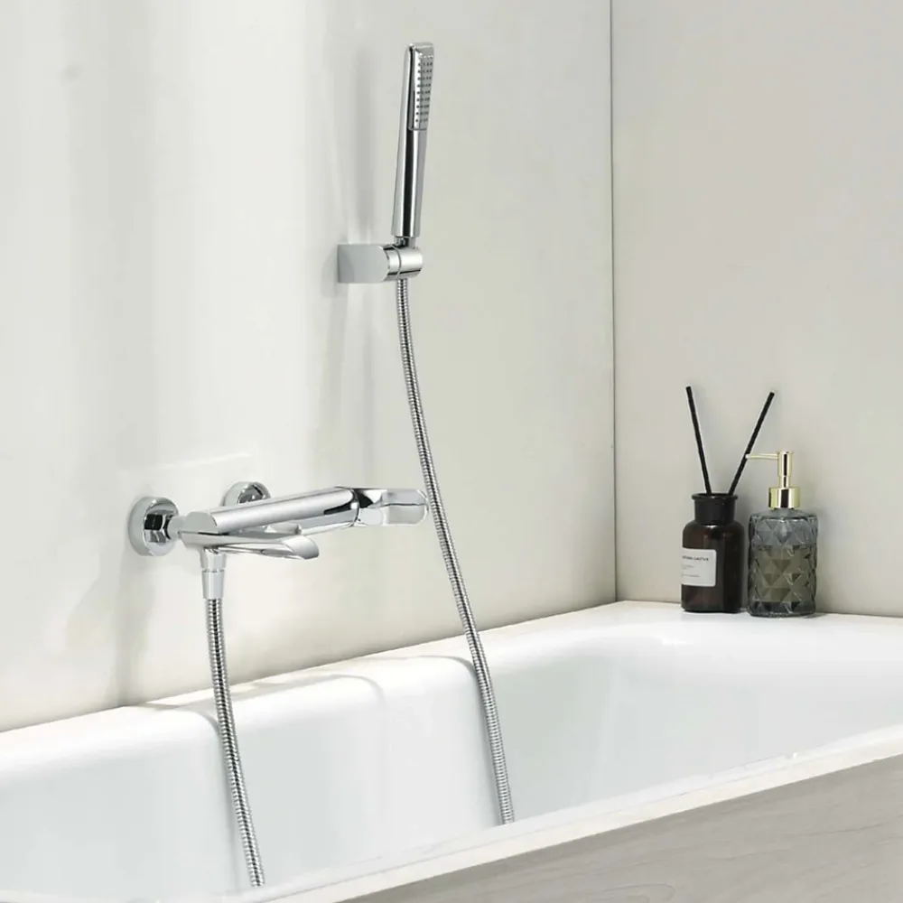 Robinet De Baignoire|Imex Mitigeur Bain/Douche Anti-Calcaire Chrome DINAMARCA BR031-4
