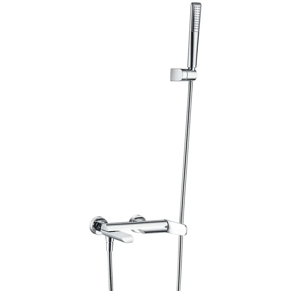 Robinet De Baignoire|Imex Mitigeur Bain/Douche Anti-Calcaire Chrome DINAMARCA BR031-4