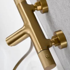 Imex Mitigeur Bain/Douche Anti-Calcaire Thermostatique Or Brossé LINE BTD038-4OC