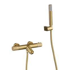 Imex Mitigeur Bain/Douche Anti-Calcaire Thermostatique Or Brossé LINE BTD038-4OC
