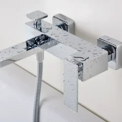 Robinet De Baignoire|Imex Mitigeur Bain/Douche Anti-Calcaire Chrome PISA BDP048-4