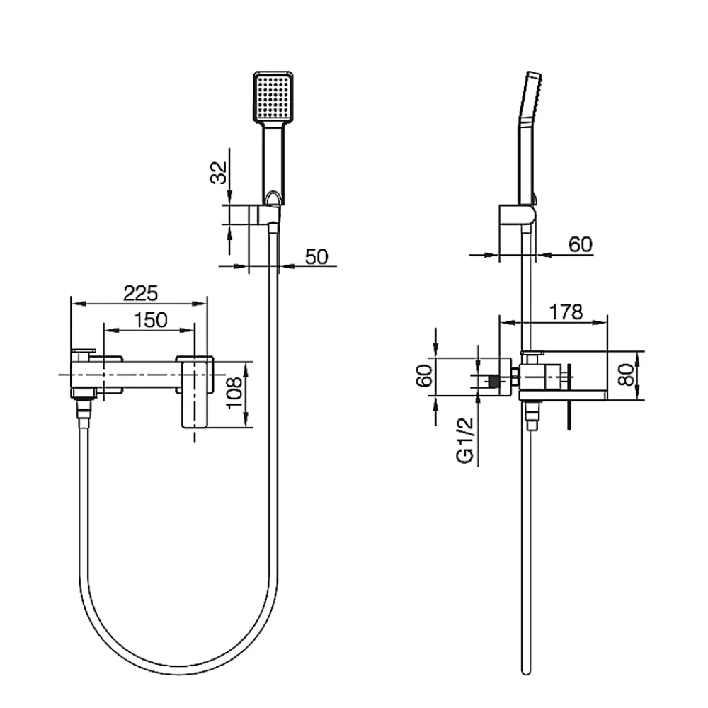 Robinet De Baignoire|Imex Mitigeur Bain/Douche Anti-Calcaire Chrome PISA BDP048-4