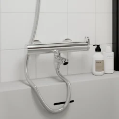 Robinet De Baignoire|GoodHome Mitigeur bain-douche chrome Nyasa
