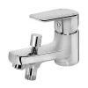 Robinet De Baignoire|GoodHome Mitigeur bain/douche mécanique monotrou, chrome, NF, Aisai