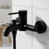 GoodHome Mitigeur bain/douche mécanique noir mat, Owens