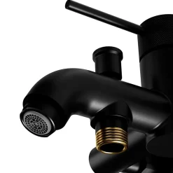 GoodHome Mitigeur bain/douche mécanique noir mat, Owens
