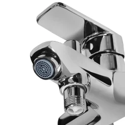 Robinet De Baignoire|GoodHome Mitigeur bain/douche mécanique, chrome, NF, Aisai