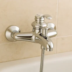 Robinet De Baignoire|Essebagno mitigeur bain-douche mécanique chromé Cambridge