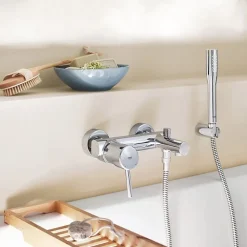 Robinet De Baignoire|Grohe Mitigeur bain-douche mural CONCETTO monocommande - - 32700001