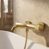 Robinet De Douche|GoodHome Mitigeur bain/douche thermostatique, doré brossé, Owens