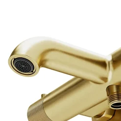 Robinet De Douche|GoodHome Mitigeur bain/douche thermostatique, doré brossé, Owens