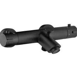 Robinet De Baignoire|Essebagno Mitigeur bain-douche thermostatique noir Oneo