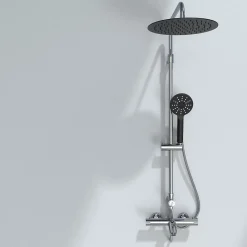 Robinet De Baignoire|Essebagno Mitigeur bain-douche thermostatique chrome Oneo