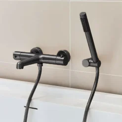 Essebagno Mitigeur bain-douche thermostatique gun métal Luisa