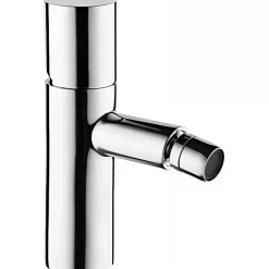 Robinet De Bidet|Sanindusa Mitigeur bidet à commande cylindrique jet orientable Single Plus chrome livré avec fixation et 2 flexibles