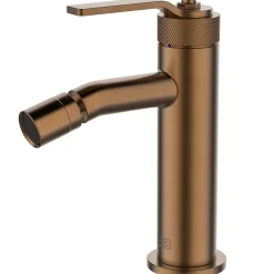 Robinet De Bidet|Essebagno Mitigeur bidet bas cuivre brossé Molette