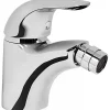 Robinet De Bidet|Sanindusa Mitigeur bidet bec orientable Alfa chrome livré avec fixation 2 flexibles