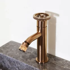 Essebagno Mitigeur bidet cuivre brossé Indus