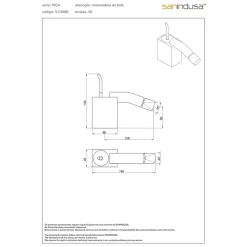 Robinet De Bidet|Sanindusa Mitigeur bidet design d'exception WCA