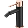 Imex Products Mitigeur bidet en laiton noir mat et or rose avec cartouche ceramique 25 mm