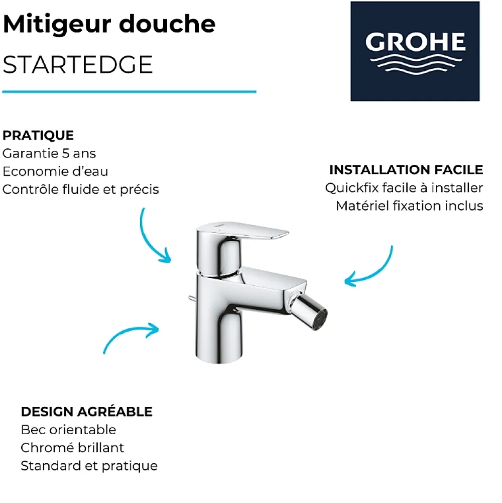 Grohe Mitigeur bidet Quickfix StartEdge