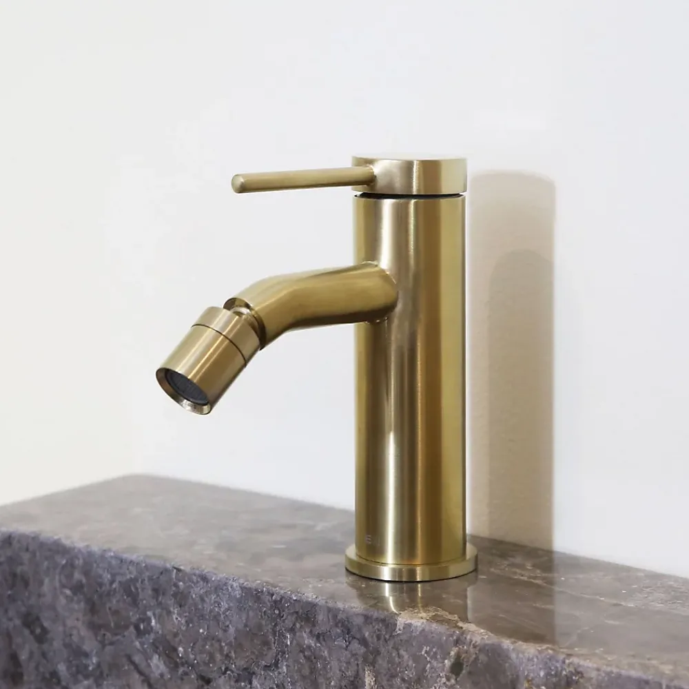 Robinet De Bidet|Essebagno Mitigeur bidet or brossé Lollipop