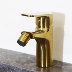 Robinet De Bidet|Essebagno Mitigeur bidet or brossé Full