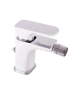 Rav Mitigeur bidet YUKON laiton blanc chromé avec siphon