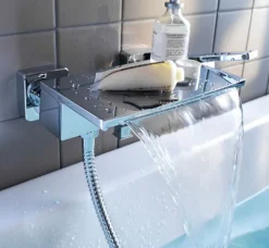 GoodHome Mitigeur de baignoire à effet chute d'eau Abana
