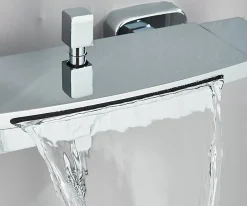Signature Mitigeur de Baignoire Chrome avec douchette Installation Murale
