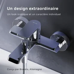 Am.Pm Europe Mitigeur de baignoire mécanique Robinet de baignoire, mitigeur salle de bain, Chromé, FNA10000 Flash AM.PM