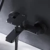 Am.Pm Europe Mitigeur de baignoire mécanique Robinet de baignoire, mitigeur salle de bain, Noir Flash FNA10022 AM.PM