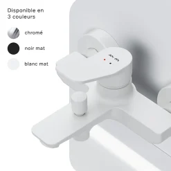 Am.Pm Europe Mitigeur de baignoire mécanique Robinet de baignoire, mitigeur salle de bain Blanc taille M, FXA10033 X-Joy AM.PM