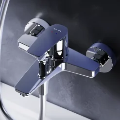 Am.Pm Europe Mitigeur de baignoire mécanique Robinet de baignoire, mitigeur salle de bain, Chromé, FGA10000 Gem AM.PM