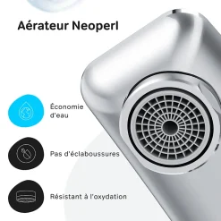 Am.Pm Europe Mitigeur de baignoire mécanique Robinet de baignoire, mitigeur salle de bain, Chromé, FGA10000 Gem AM.PM