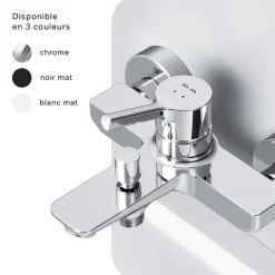 Robinet De Baignoire|Am.Pm Europe Mitigeur de baignoire mécanique Robinet de baignoire, mitigeur salle de bain Chromé, FXB10000 X-Joy S AM.PM