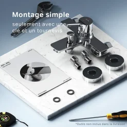 Robinet De Baignoire|Am.Pm Europe Mitigeur de baignoire mécanique Robinet de baignoire, mitigeur salle de bain Chromé, FXB10000 X-Joy S AM.PM