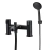Robinet De Baignoire|GoodHome Mitigeur de baignoire noir avec douchette Cavally
