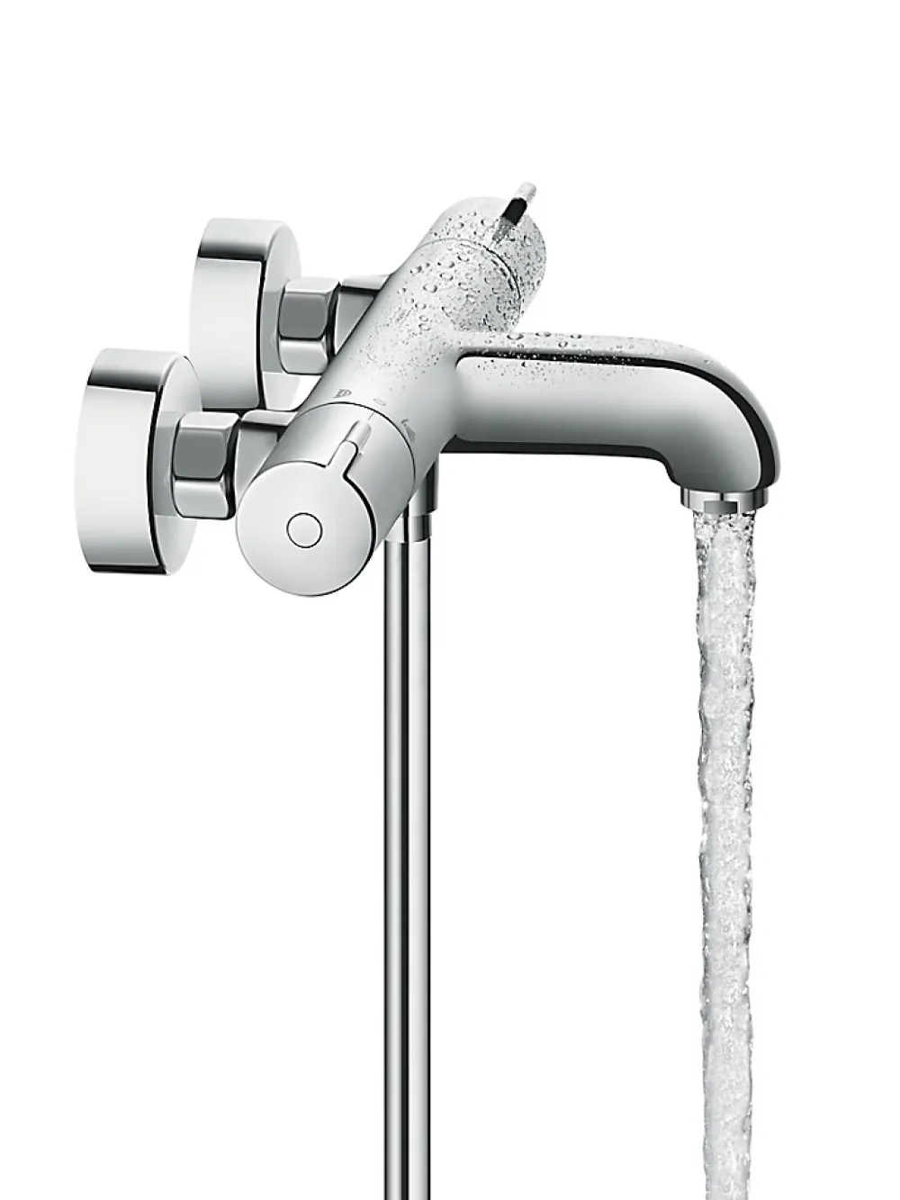 Hansgrohe Mitigeur de baignoire thermostatique chromé Ecostat 1001
