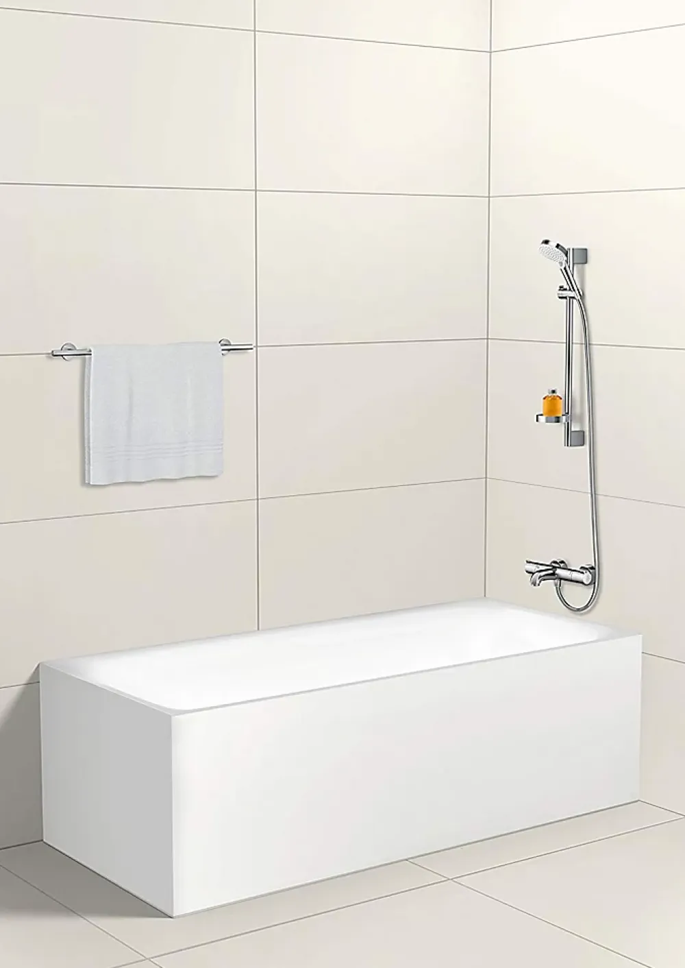 Hansgrohe Mitigeur de baignoire thermostatique chromé Ecostat 1001