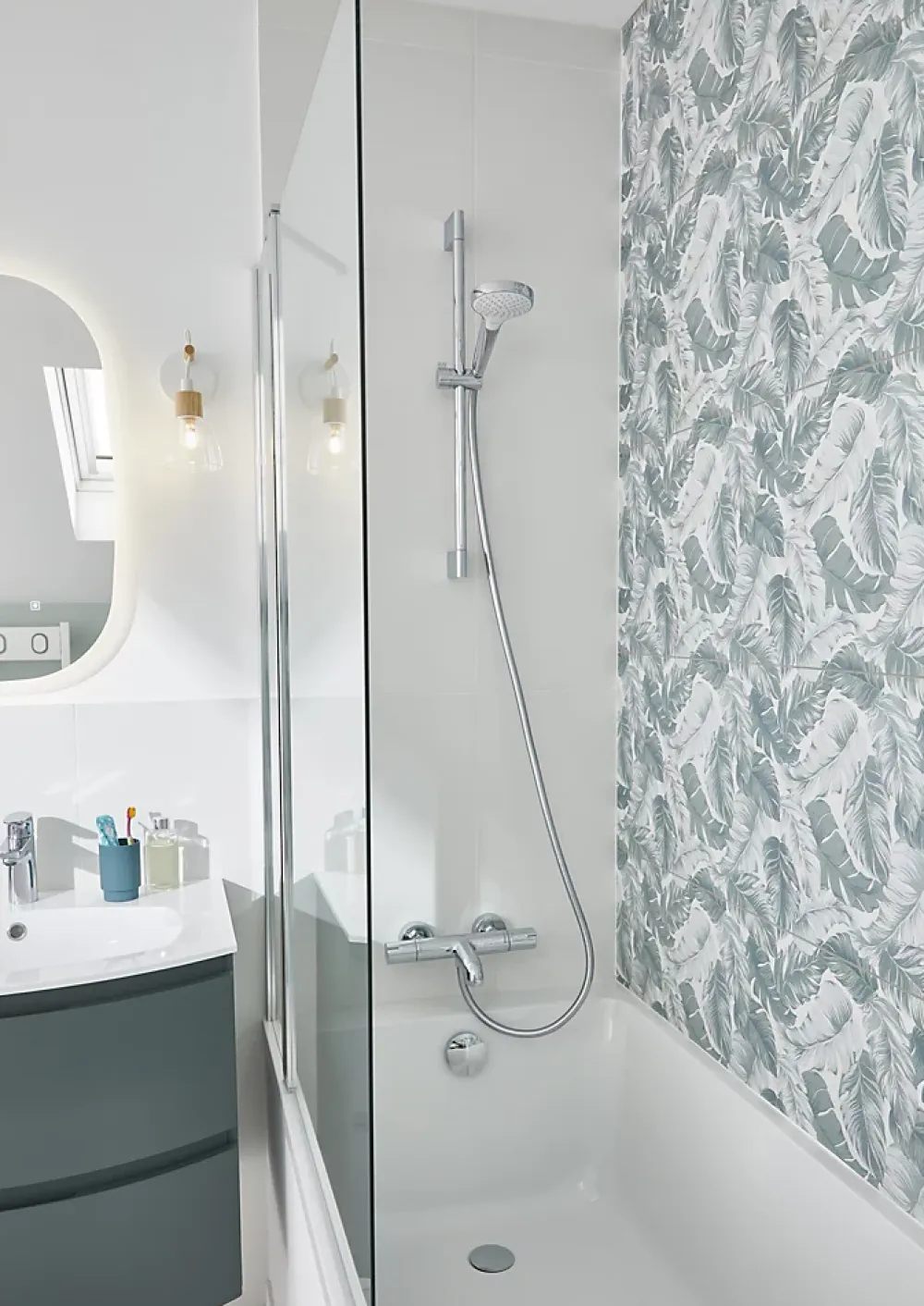 Hansgrohe Mitigeur de baignoire thermostatique chromé Ecostat 1001