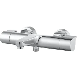 Robinet De Baignoire|GoodHome Mitigeur de baignoire thermostatique Cavally