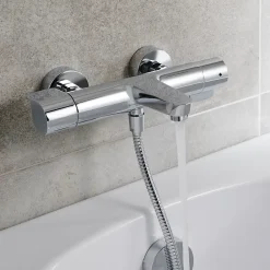 Robinet De Baignoire|GoodHome Mitigeur de baignoire thermostatique Cavally