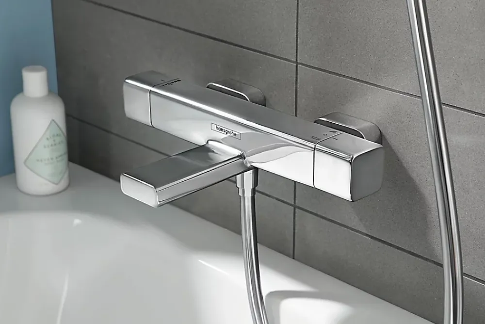 Hansgrohe Mitigeur de baignoire thermostatique chromé Ecostat E