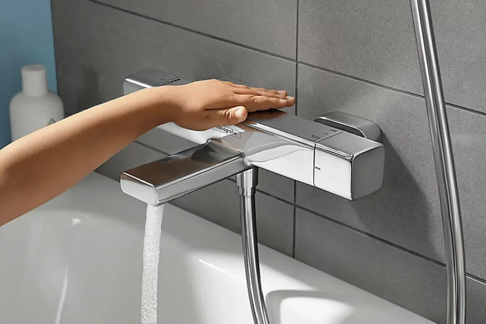 Hansgrohe Mitigeur de baignoire thermostatique chromé Ecostat E