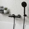 GoodHome Mitigeur de baignoire thermostatique noir Cavally