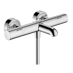 Robinet De Douche|Hansgrohe Mitigeur de baignoire thermostatique chromé Ecostat Life