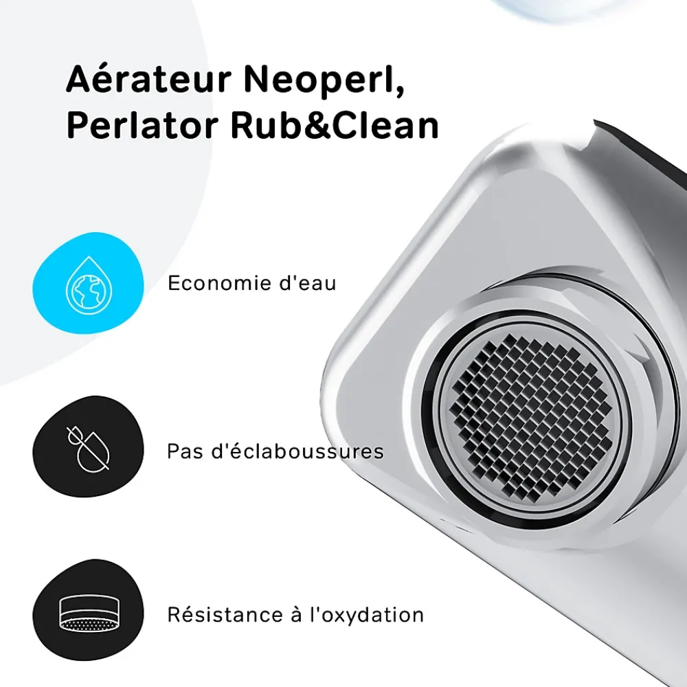 Am.Pm Europe Mitigeur de baignoire TouchReel, Robinet de baignoire, mitigeur salle de bain, Chromé, FXT10500 X-Joy AM.PM