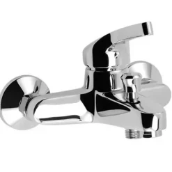 Robinet De Baignoire|Autres Mitigeur de bain douche chromé avec limiteur de débit robinet de baignoire monocommande